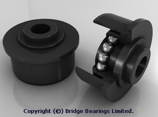 Plastic Roller Bearings Technical Drawing