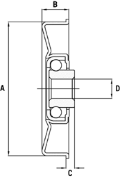 Semi Precision Bearings Technical Drawing