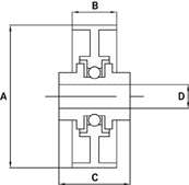 Skate Wheels Technical Drawing